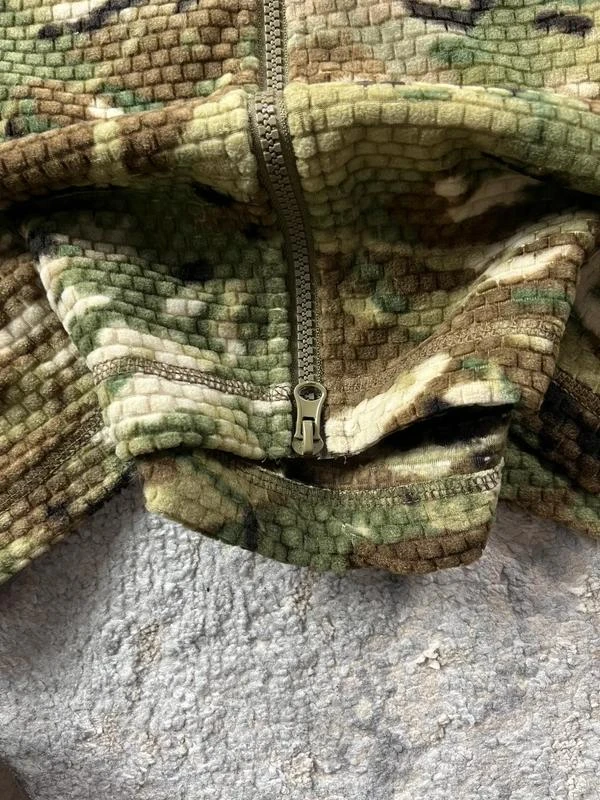 Vintage Camo Hunting Khaki Brown Dubbele Rits Hoodie Maat M – photo 7